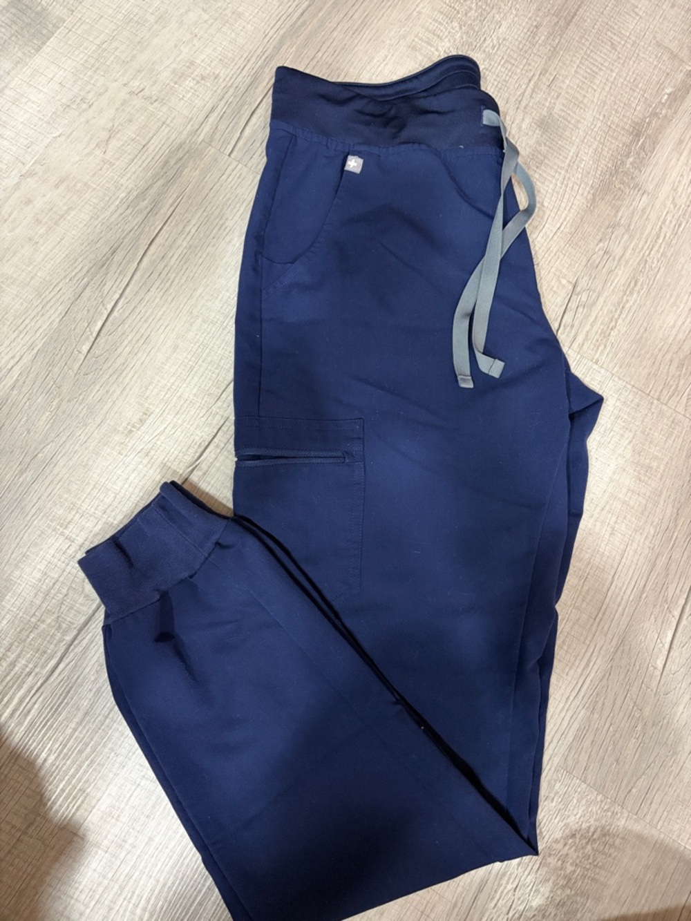Navy Drawstring FIGS Jogger Scrubs